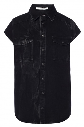 Jeansowa koszula z przetarciami, zdjęcie 1 Jeansowa koszula z przetarciami od Givenchy